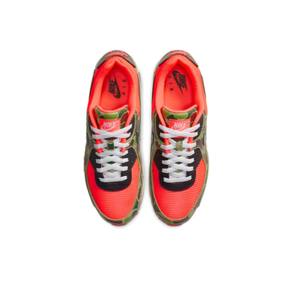 Nike Air Max 90 Low Топ Амортизирующие Беговые Кроссовки Унисекс Черный Красный