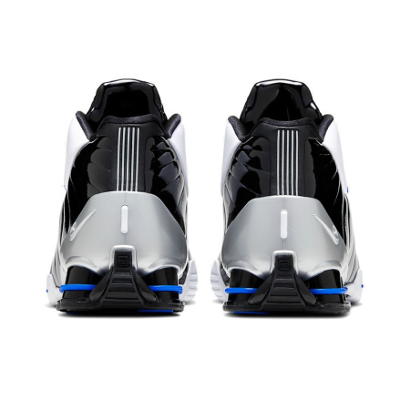 Nike Shox BB4 Series Нескользящие Легкие MID Баскетбольные Кроссовки Унисекс Черный Белый Синий