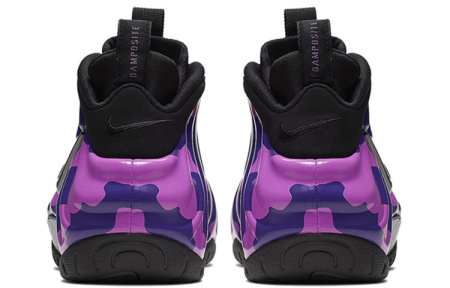 Nike Foamposite Pro Фиолетовый CAMO MID Топ Винтажные баскетбольные кроссовки Унисекс Камуфляжный фиолетовый