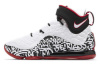 Nike Lebron 17 'Graffiti' Амортизация Противоскользящие MID Баскетбольные кроссовки для игры Унисекс Черный Белый