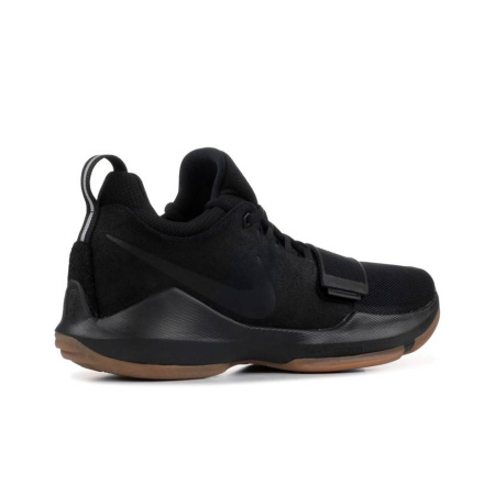 Nike PG 1 'Черный Gum' EP Павл Джордж Ткань Амортизация Противоскользящие Низкие Баскетбольные Кроссовки для Игры