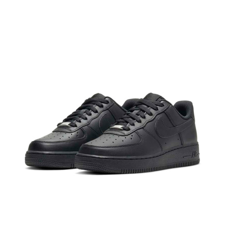Nike Air Force 1 Low Топ Скейтборд Кроссовки Женские Чисто Черный