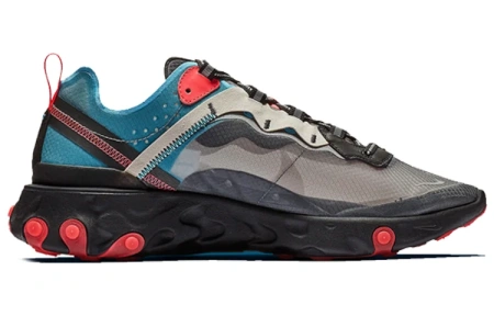 Nike React Element 87 Сетчатая ткань текстиль синтетическая кожа амортизация баланс низкий топ беговые кроссовки унисекс
