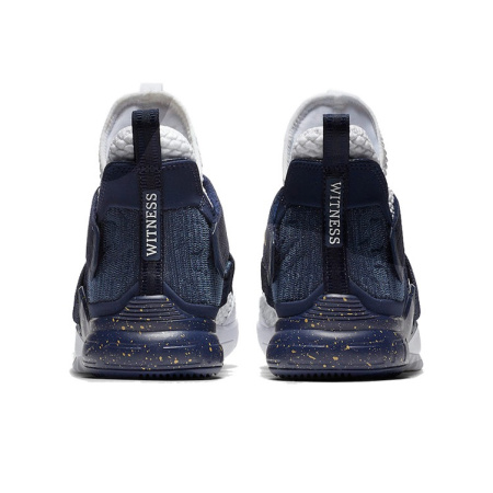 Nike Zoom Soldier 12 LeBron Soldier 12 Ткань Амортизация MID Баскетбольные кроссовки Мужской Морской синий