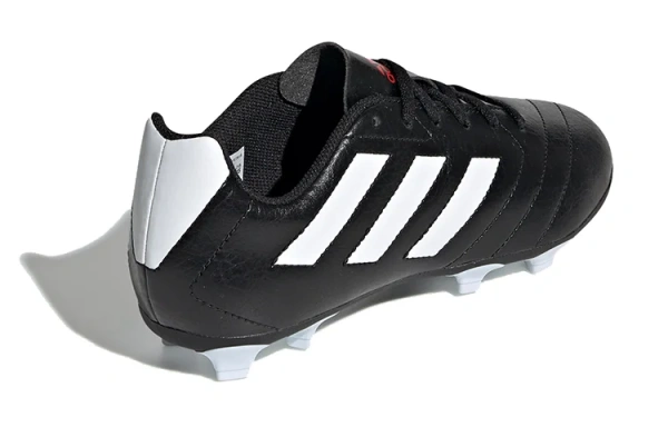 Adidas Goletto 7 VII Твердый Грунт Бутсы K FG Anti KICK Амортизация Низкие Детские Футбольные Бутсы Черный Белый