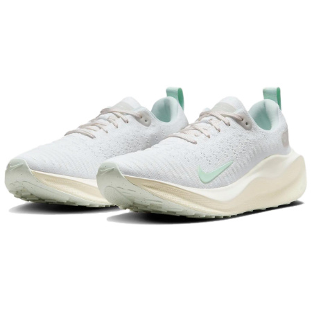 Nike InfinityRN Удобные с амортизацией противоскользящие дышащие низкие беговые кроссовки для женщин белые и зеленые