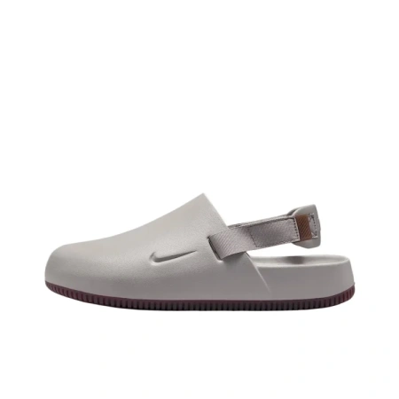 Nike Calm Mule Удобные противоскользящие домашние тапочки для мужчин серые