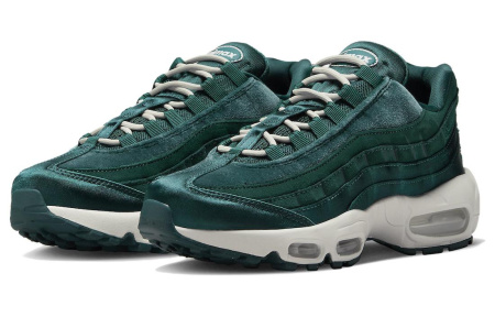 Nike Air Max 95 'Вельветовый Бирюзовый' Сетка Замша Низкий Верх Повседневная Обувь Женская Зеленая
