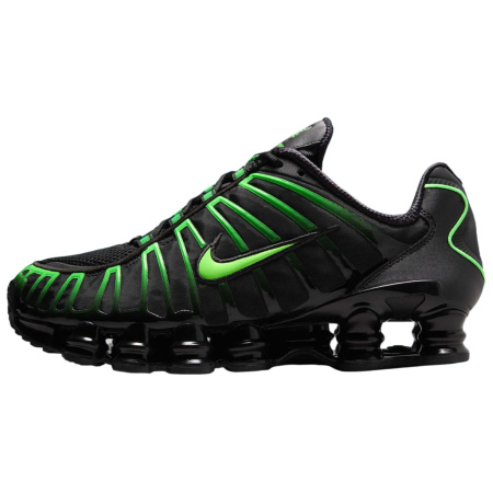 Nike Shox TL Series Low Топ Детские Лайфстайл Кроссовки Черный Зеленый Унисекс