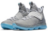 Nike Lebron 14 MAG Круглый носок Амортизация Поддержка Высокие Баскетбольные кроссовки для игры Мужской Серый