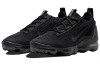 Nike VaporMax Flyknit Сетка Текстиль Низкие Повседневные Беговые Кроссовки Женские Черные
