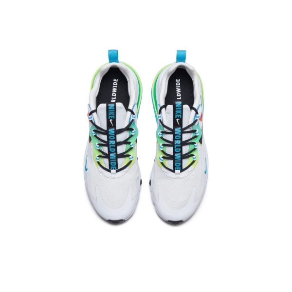 Nike Air Max 270 Low Топ Амортизирующие Беговые Кроссовки Мужские Белый Синий Зеленый