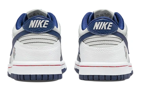 NBA x Nike Dunk EMB 'Brooklyn Nets' Брук Лин 75-я годовщина Кожа Устойчивая к абразию Низкий топ