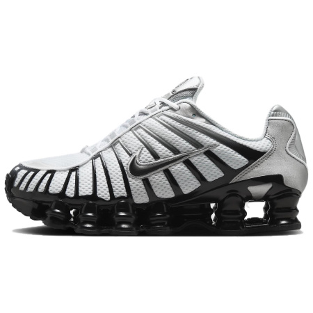 Nike Shox TL Series Противоскользящие Устойчивые к износу Низкие Повседневные Беговые Кроссовки Унисекс Серебряные