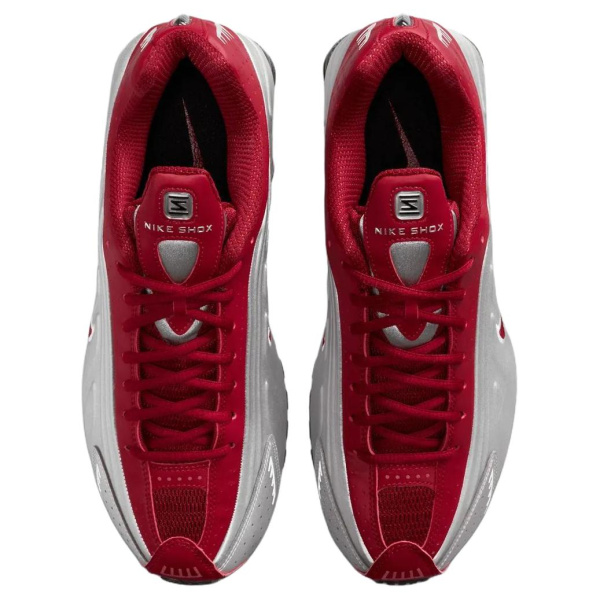 Кроссовки для бега Nike Shox R4 Мужские Серебряные Красные