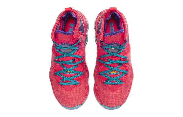 Nike Lebron 19 Джеймс 19 MID Детские баскетбольные кроссовки Красные Синие Подростковые