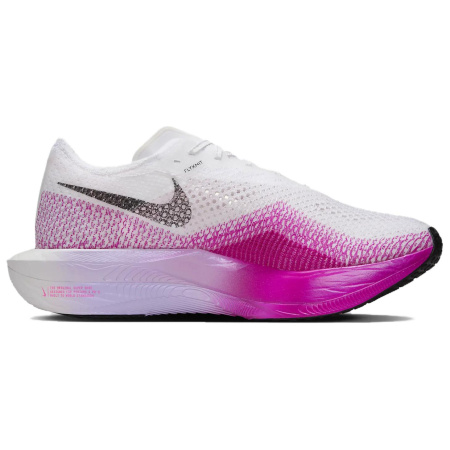 Nike ZoomX Vaporfly 3 Беговые кроссовки Низкий топ Белый Фиолетовый Черный Унисекс