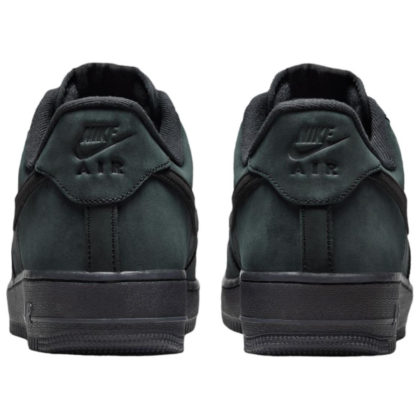 Nike Air Force 1 Кожа Дышащие Низкие Кроссовки для Скейтбординга Мужские Черные