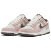 Nike Dunk Low Double Swoosh Кожа Амортизация Низкие Кроссовки для скейтбординга Женские Розовые