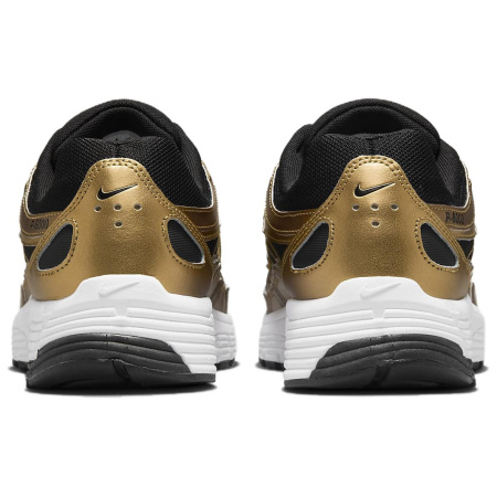 Nike P 6000 противоскользящие и дышащие низкие повседневные беговые кроссовки для мужчин черный с золотым