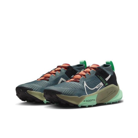 Nike ZoomX Zegama Trail Low Top Trail Беговые кроссовки Мужские Зеленые