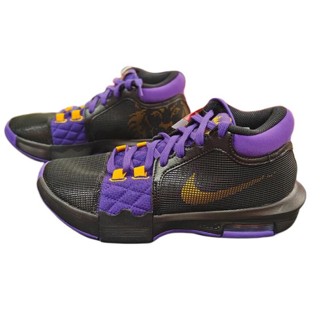 Nike Witness 8 LeBron MID Баскетбольные кроссовки Мужские Черные Фиолетовые