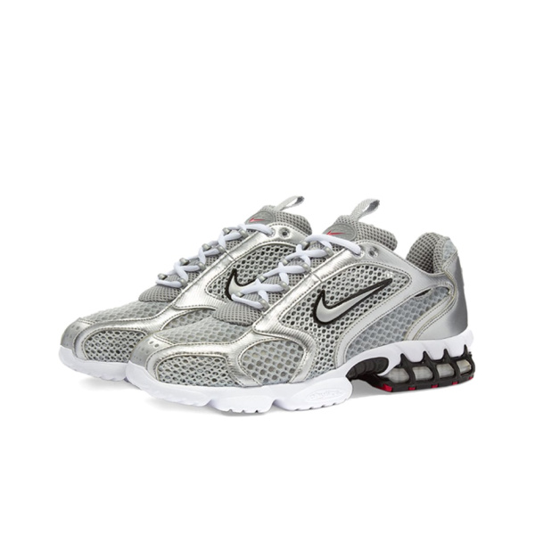 Nike Air Zoom Spiridon Cage 2 Low Топ Повседневная обувь Мужская Серебряная