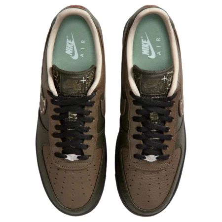 Nike Air Force 1 Дышащая Скейтборд Обувь Мужская Коричнево-Зеленая