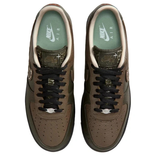 Nike Air Force 1 Дышащая Скейтборд Обувь Мужская Коричнево-Зеленая