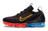 Nike VaporMax Flyknit Ткань Низкие Повседневные Беговые Кроссовки Женские Черные Желтые