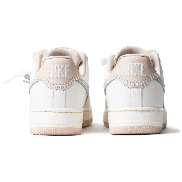 Nike Air Force 1 Slip-Resistant Abrasion-Resistant Low-Top Скейтборд Кроссовки Женские Бежево-Розовые