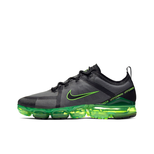 Nike VaporMax 2019 Low Топ Марафон Беговые кроссовки Мужской Черный Зеленый
