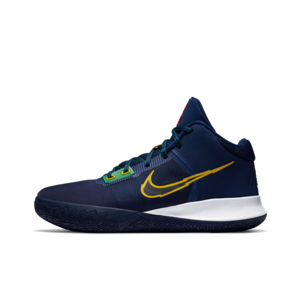 Nike Flytrap 4 Kyrie EP Морские Удобный Круглый Палец Сетка Синтетическая Кожа