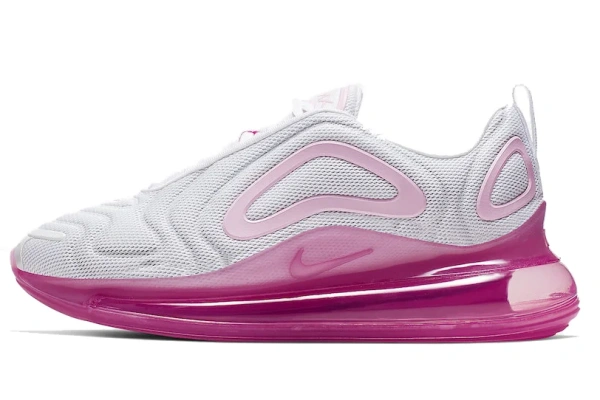 Nike Air Max 720 Белый Розовый Высота посадки Лазерный Фуксия Амортизация Баланс Низкий Топ