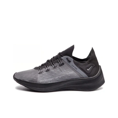Nike EXP X14 Амортизация Противоскользящие Низкие Повседневные Беговые Кроссовки Мужские Черные Серые