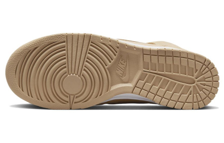 Nike Dunk High 'Vachetta Brown' Кожа Противоскользящая Устойчивая к истиранию Высокий Верх Повседневная Скейтборд Обувь