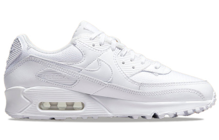 Nike Air Max 90 Low Топ Повседневные беговые кроссовки Женские Белые