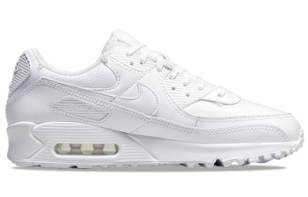 Nike Air Max 90 Low Топ Повседневные беговые кроссовки Женские Белые