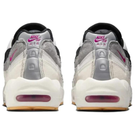 Nike SB X Nike Air Max 95 Устойчивая к истиранию Низкая Повседневная Обувь Мужская Светло-Серый