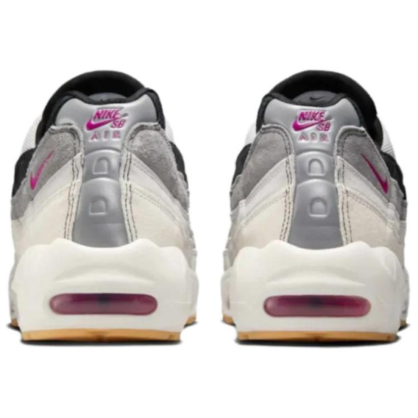 Nike SB X Nike Air Max 95 Устойчивая к истиранию Низкая Повседневная Обувь Мужская Светло-Серый