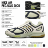 Nike Air Pegasus 2005 Low Топ Беговые кроссовки Мужские Бежевые Зеленые