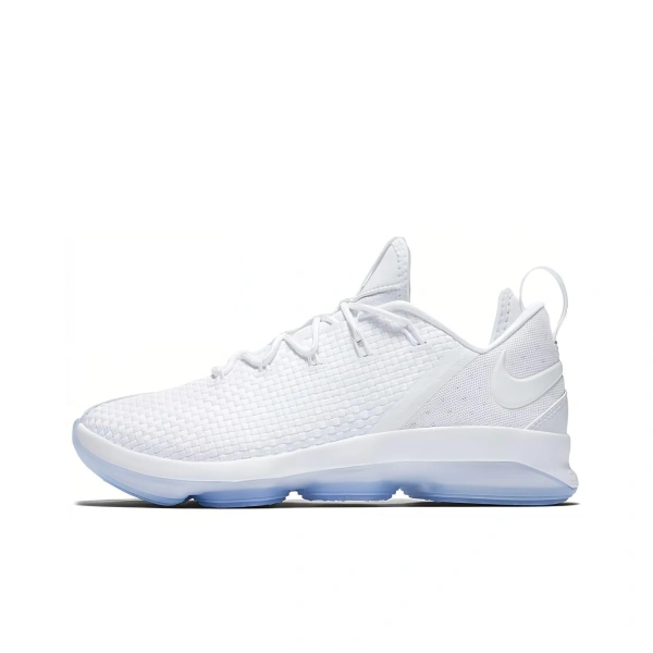 Nike Lebron 14 Амортизация Поддержка Низкий Верх Баскетбольные Кроссовки для Игры Мужские Белые
