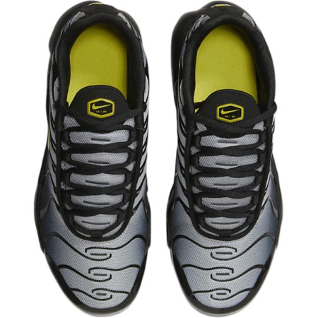 Nike Air Max Plus Удобные Устойчивые к истиранию Низкие Кроссовки для Беговых Занятий Детские Черные Серые Унисекс