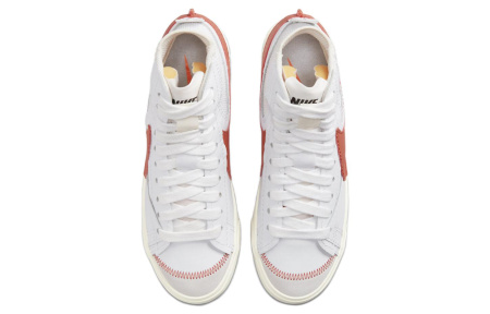 Nike Blazer Mid Скейтборд Кроссовки Унисекс Белый Красный