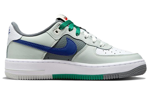Nike Air Force 1 Синтетическая кожа кожа устойчивая к истиранию низкий топ детские скейтбординги белый зеленый