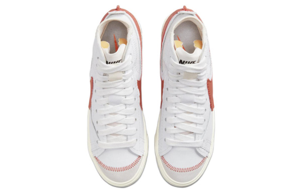 Nike Blazer Mid Скейтборд Кроссовки Унисекс Белый Красный