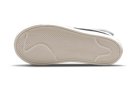 Nike Blazer 77 BB Противоскользящий Легкий Поддерживающий MID Топ Детские Скейтбординг Белый Черный