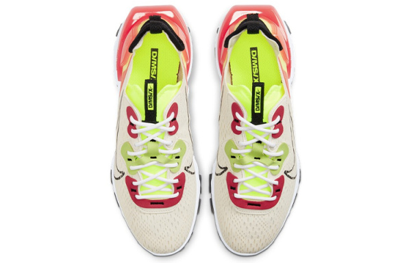 Nike React Vision Сетка Амортизация Противоскользящие Легкие Низкие Повседневные Беговые Кроссовки Женские