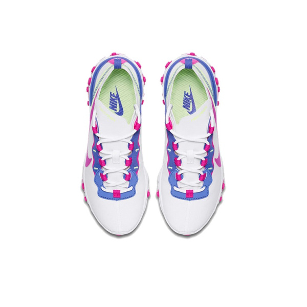 Nike React Element 55 Ткань Anti-Slip Легкий Низкий Топ Повседневные Беговые Кроссовки Женские Белый Розовый
