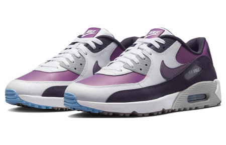 Nike Air MAX 90 г NRG Classic Vintage Low Топ Повседневная обувь Унисекс Фиолетовый Серый Черный